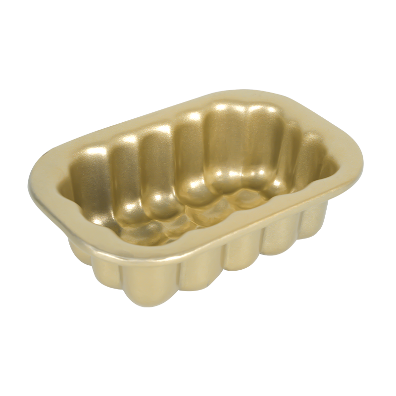 F07 Mini Gold Rectangular Cake Pan