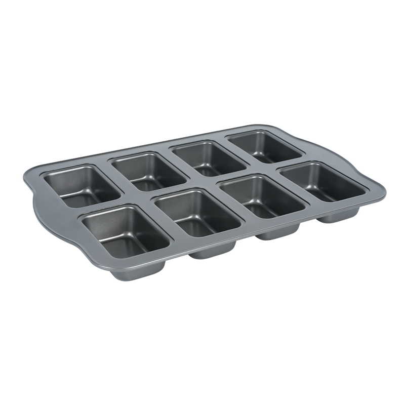 B209 8-Cavity Carbon Steel Brownie Pan