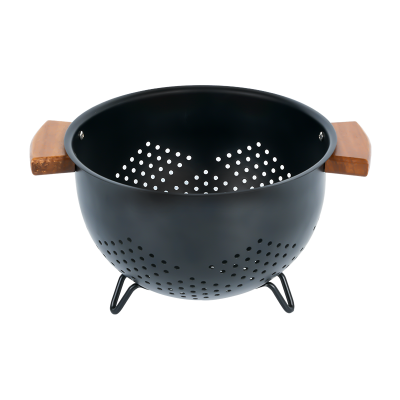 K12 Metal Colander with Wood Handle