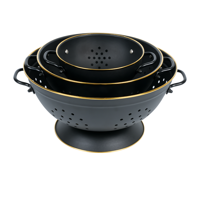 K03-1 Metal Colander with Handles