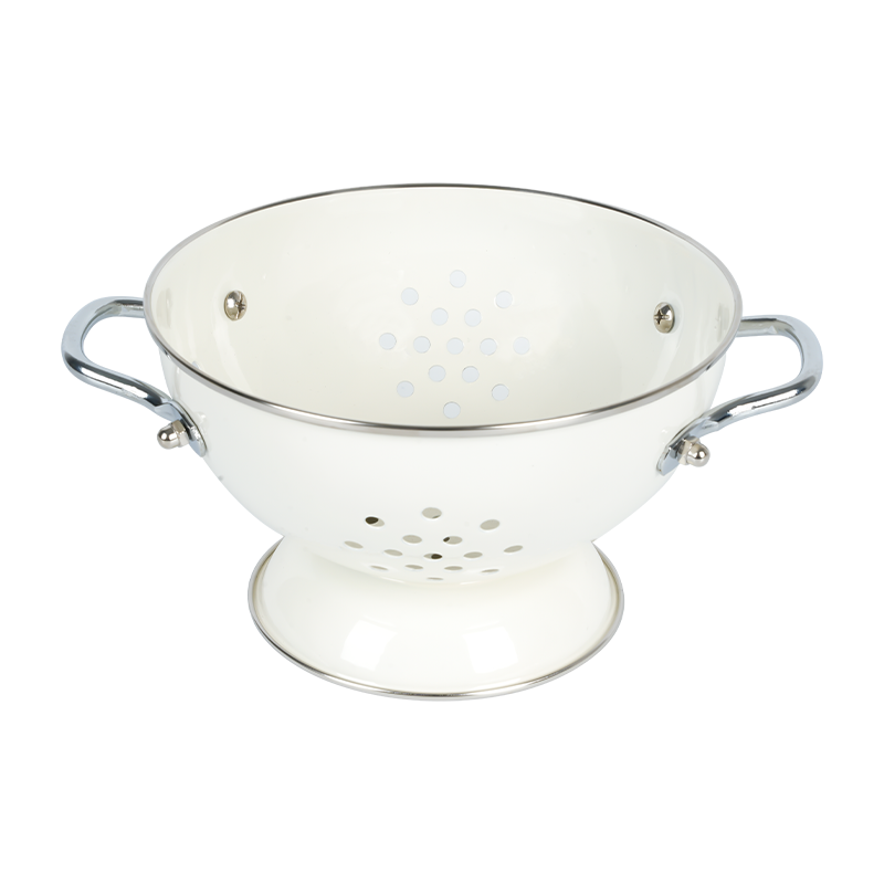 K04 Retro Enamel Colander