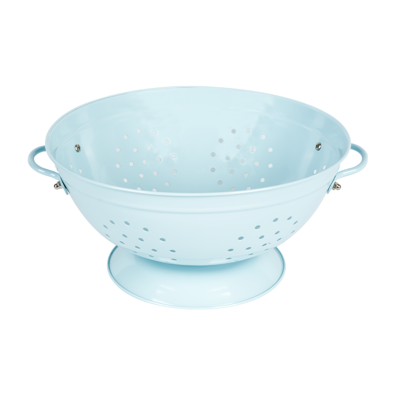 K06 Blue Enamel Coated Colander