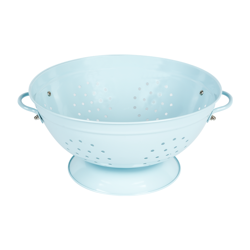 K06 Blue Enamel Coated Colander