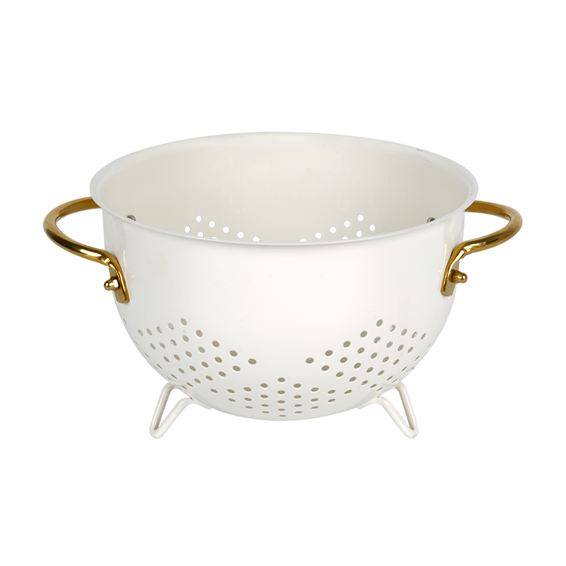 K10 Metal Colander Strainer with Base