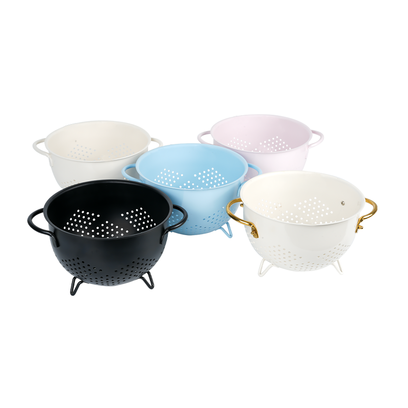 K10 Metal Colander Strainer with Base