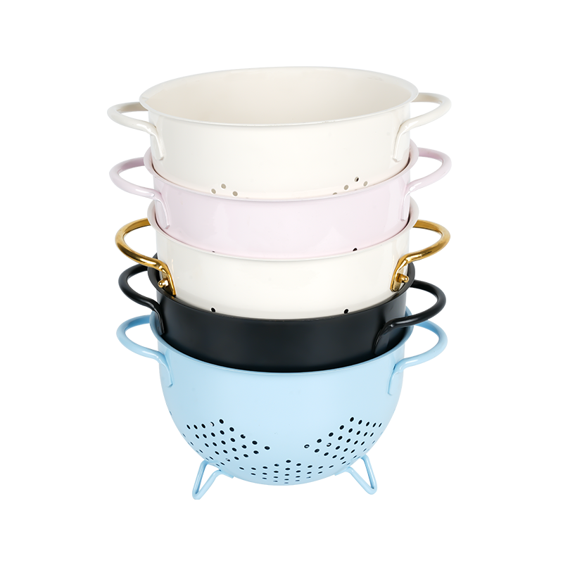 K10 Metal Colander Strainer with Base